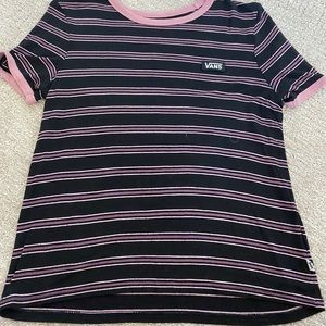 Women’s small stripped vans short sleeve